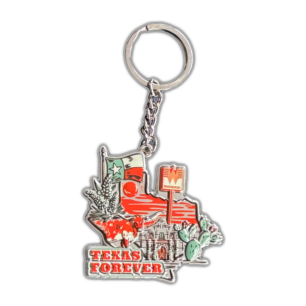 The Alamo x Whataburger Texas Forever Keychain – The Alamo Gift Store