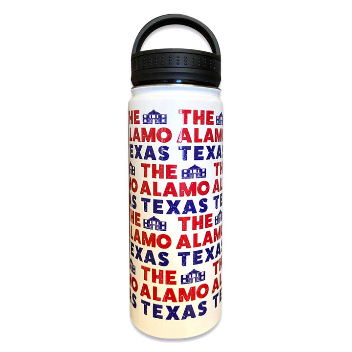 The Alamo Flag Water Bottle