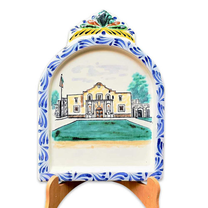 The Alamo Mayolica Pottery Decoration by Gorky Gonzalez