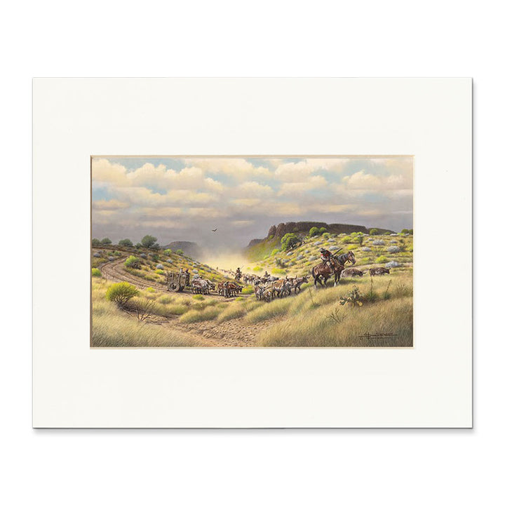 "Spanish Longhorns, Texas 1790" Donald Yena