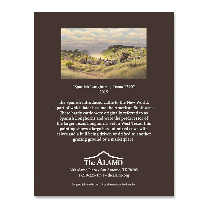 "Spanish Longhorns, Texas 1790" Donald Yena