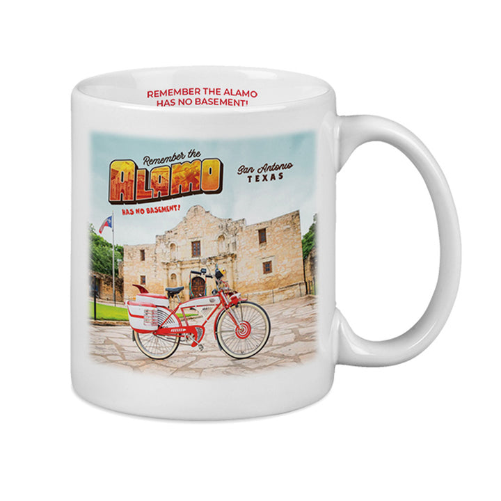 The Alamo Pee Wee Herman Bike Mug