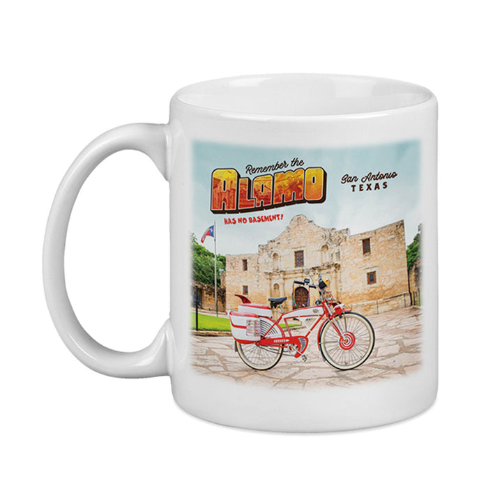 The Alamo Pee Wee Herman Bike Mug