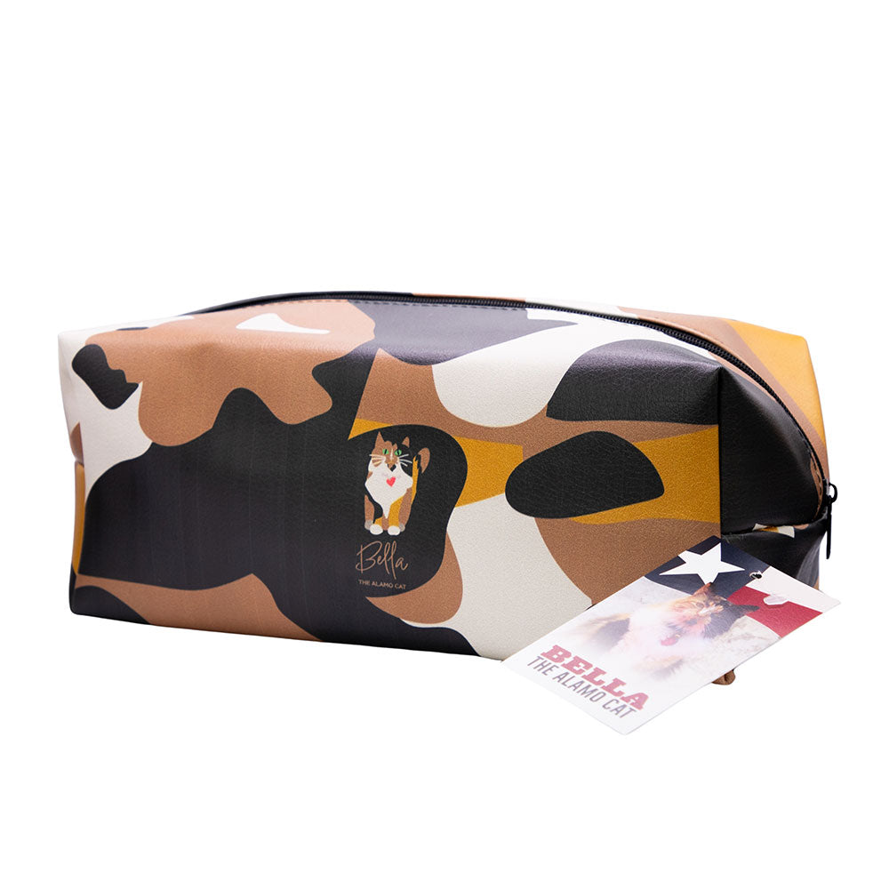 Bella The Alamo Cat Cosmetic Pouch