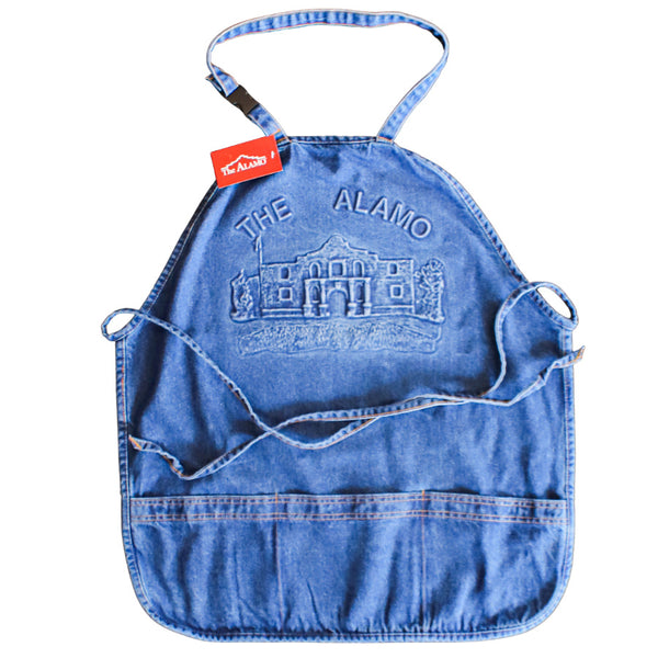 Denim Alamo Embossed Logo Apron – The Alamo Gift Store