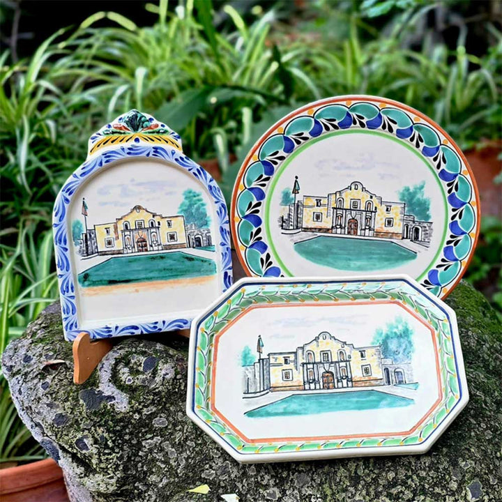 The Alamo Mayolica Plate by Gorky Gonzalez
