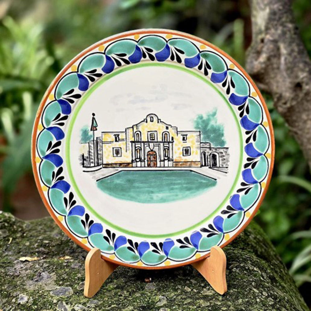 The Alamo Mayolica Plate by Gorky Gonzalez – The Alamo Gift Store