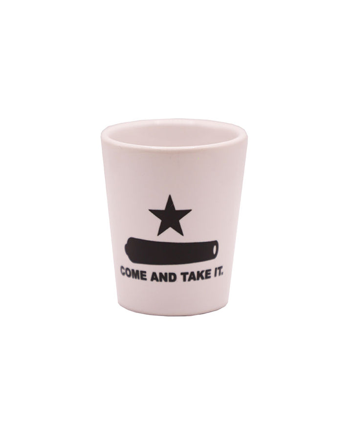 Come and Take It Shot Glass