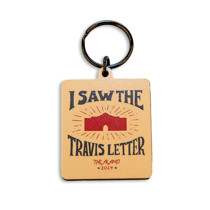 I Saw the Travis Letter Keychain
